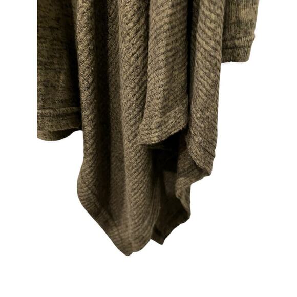 Lildy Woman’s Oversized Great Green Heathered Ribbed Sides Soft Pullover Size XL - Picture 5 of 8